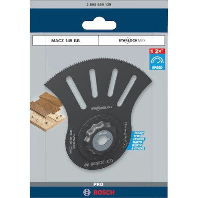 Полотно-насадка для реноватора по дереву BOSCH PRO MACZ 145 BB 100х50 мм Starlock MAX 2608669139