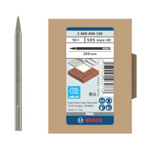 Списоподібні зубила 10 шт BOSCH PRO SDS max-4C 280 мм SDS-Max 2608690130