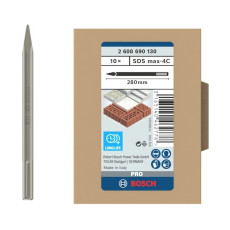Списоподібні зубила 10 шт BOSCH PRO SDS max-4C 280 мм SDS-Max 2608690130
