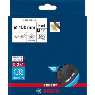 Подошва шлифовальная для краски и шпатлевки BOSCH EXPERT Multihole Hard 150 мм 2608900011