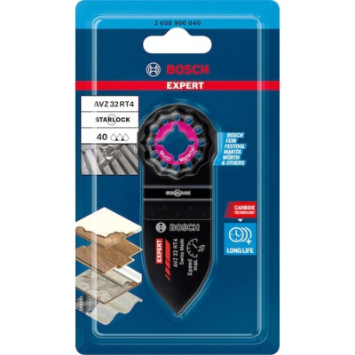 Полотно-насадка для реноватора універсальне BOSCH Carbide-RIFF EXPERT AVZ 32 RT4 32х53х99 мм Starlock 2608900040