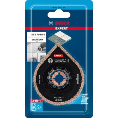 Полотно-насадка для реноватора по бетону BOSCH Carbide-RIFF EXPERT AVZ 70 RT4 3 max 70 мм Starlock 2608900041