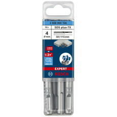 Бури по бетону 10 шт BOSCH EXPERT SDS plus-7X 4х50х115 мм SDS-Plus 2608900156