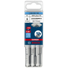 Буры по бетону 10 шт BOSCH EXPERT SDS plus-7X 6х50х115 мм SDS-Plus 2608900159
