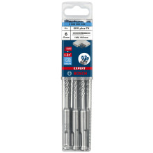 Бури по бетону 10 шт BOSCH EXPERT SDS plus-7X 6х100х165 мм SDS-Plus 2608900160