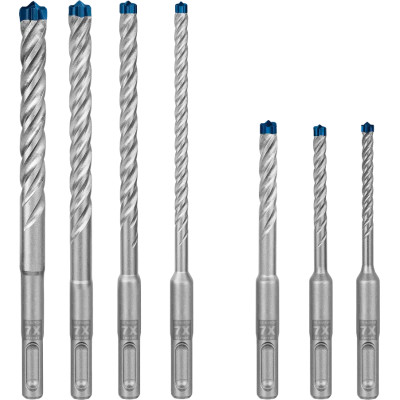 Бури по бетону 7 шт BOSCH EXPERT SDS plus-7X 5-12х115-165 мм SDS-Plus 2608900195