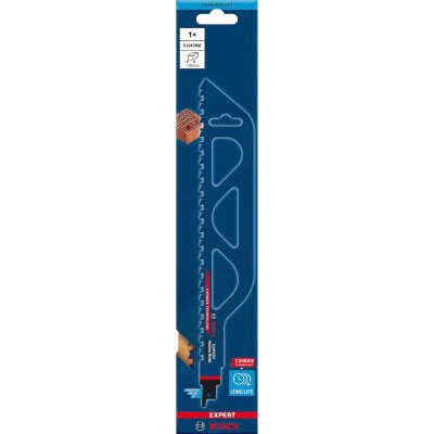 Полотно по цеглі для шабельної пили BOSCH EXPERT Hollow Brick 300 мм 2 TPI S 1243 HM 2608900417