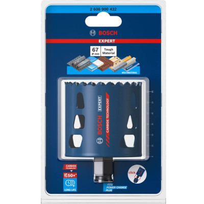 Коронка універсальна BOSCH EXPERT Multi Material PC Plus 67 мм 2608900432