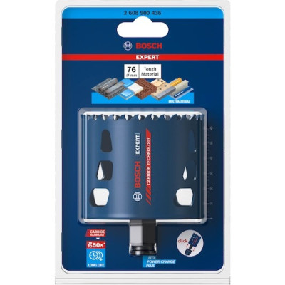 Коронка універсальна BOSCH EXPERT Multi Material PC Plus 76 мм 2608900436