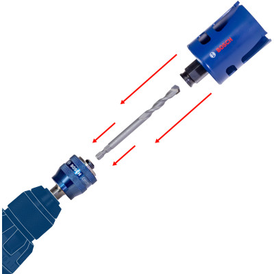 Набір біметалевих коронок універсальних 6 шт BOSCH EXPERT Tough Material PC Plus 22-68 мм 2608900445