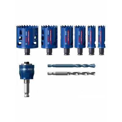 Набір біметалевих коронок універсальних 9 шт BOSCH EXPERT Multi Material PC Plus 22-68 мм 2608900446