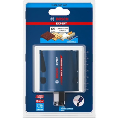 Коронка универсальная BOSCH EXPERT Construction Material PC Plus 64 мм 2608900467