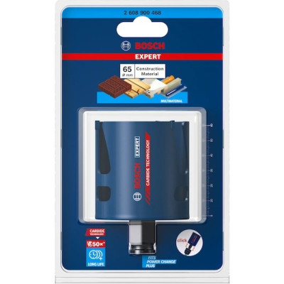 Коронка универсальная BOSCH Expert Construction Material PC Plus 65 мм 2608900468