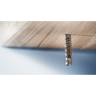 Полотна для дерева для лобзика 5 шт BOSCH HCS EXPERT Wood 2-side clean 117х2.2 мм T 308 BP 2608900558