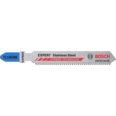 Полотна по нержавіючій сталі для лобзика 3 шт BOSCH EXPERT Stainless Steel 92 мм T 118 AHM 2608900562