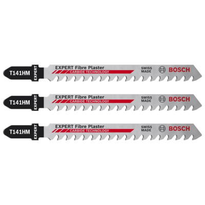 Полотна по фиброгипсу для лобзика 3 шт BOSCH EXPERT FiberPlaster 100 мм T 141 HM 2608900563