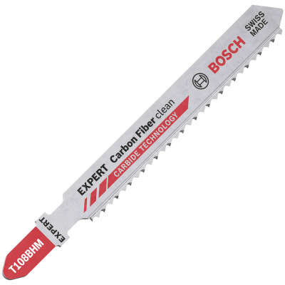 Полотна по карбоновому волокну для лобзика 3 шт BOSCH EXPERT Carbon Fiber 92 мм T 108 BHM 2608900565