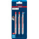 Полотна по пластику для лобзика 3 шт BOSCH EXPERT Plastic Composites Clean 117х3.3 мм T 301 CHM 2608631966