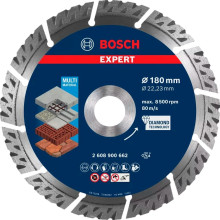 Круг алмазний універсальний BOSCH Expert Multi Material 180x22.23x2.4 мм 2608900662