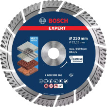 Круг алмазний універсальний BOSCH Expert Multi Material 230x22.23x2.4 мм 2608900663