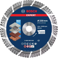 Круг алмазний універсальний BOSCH Expert Multi Material 230x22.23x2.4 мм 2608900663