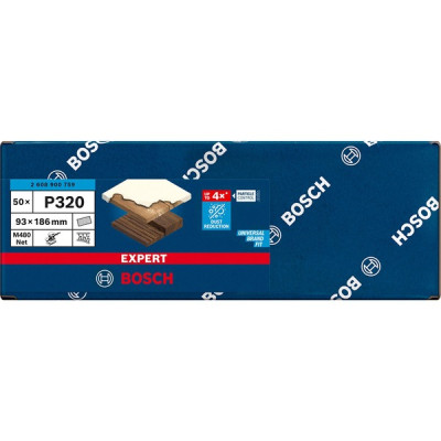 Шліфувальна сітка 50 шт BOSCH EXPERT M480 93х186 мм K320 2608900759
