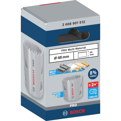 Биметаллическая коронка универсальная BOSCH PRO Multi Material 48 мм 2608901512