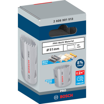 Біметалева коронка універсальна BOSCH PRO Multi Material 51 мм 2608901513