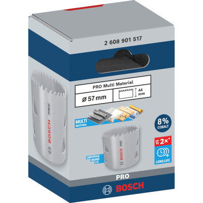 Біметалева коронка універсальна BOSCH PRO Multi Material 57 мм 2608901517