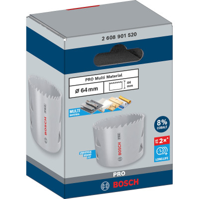 Біметалева коронка універсальна BOSCH PRO Multi Material 64 мм 2608901520