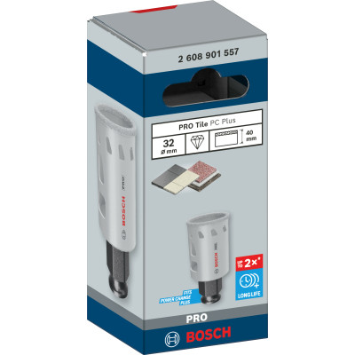 Сверло алмазное по граниту BOSCH PRO Tile PC Plus 32х40 мм 2608901557