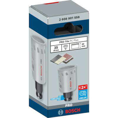 Свердло алмазне по граніту BOSCH PRO Tile PC Plus 35х40 мм 2608901558