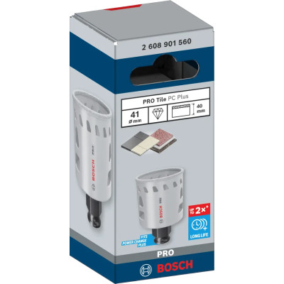 Свердло алмазне по граніту BOSCH PRO Tile PC Plus 41х40 мм 2608901560