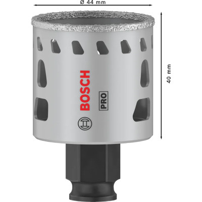 Сверло алмазное по граниту BOSCH PRO Tile PC Plus 44х40 мм 2608901561