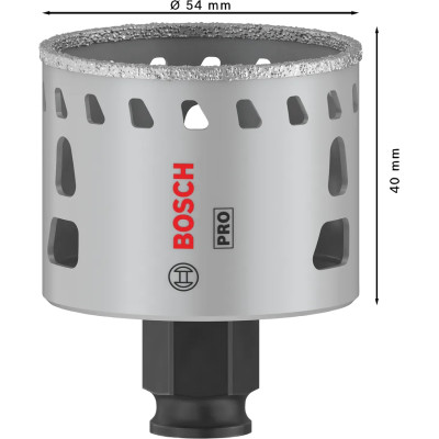 Свердло алмазне по граніту BOSCH PRO Tile PC Plus 54х40 мм 2608901563