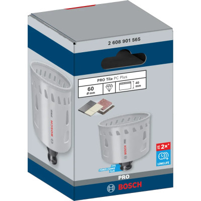 Сверло алмазное по граниту BOSCH PRO Tile PC Plus 60х40 мм 2608901565