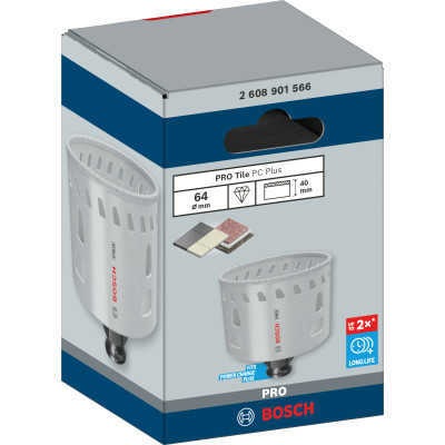 Свердло алмазне по граніту BOSCH PRO Tile PC Plus 64х40 мм 2608901566