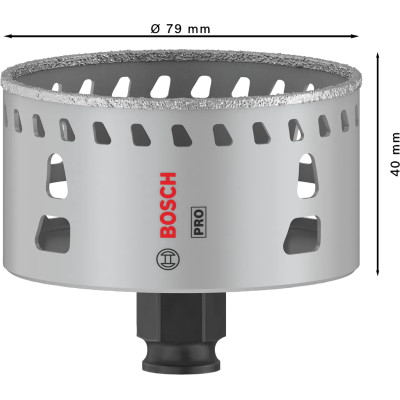 Свердло алмазне по граніту BOSCH PRO Tile PC Plus 79х40 мм 2608901572