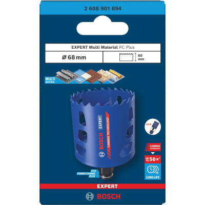 Коронка універсальна BOSCH EXPERT Multi Material PC Plus 68 мм 2608901894