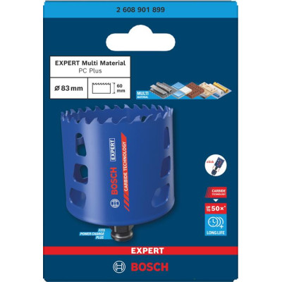 Коронка універсальна BOSCH EXPERT Multi Material PC Plus 83 мм 2608901899