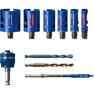 Набір коронок універсальних 6 шт BOSCH EXPERT Construction Material PC Plus 20-64 мм 2608901951