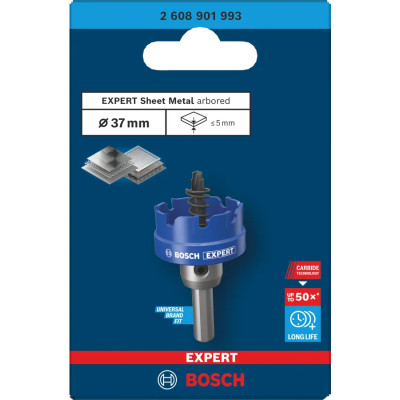 Коронка по металу BOSCH EXPERT Sheet Metal arbored 37 мм 2608901993