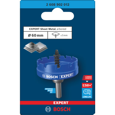 Коронка по металлу BOSCH EXPERT Sheet Metal arbored Hole Saw 60 мм 2608902012