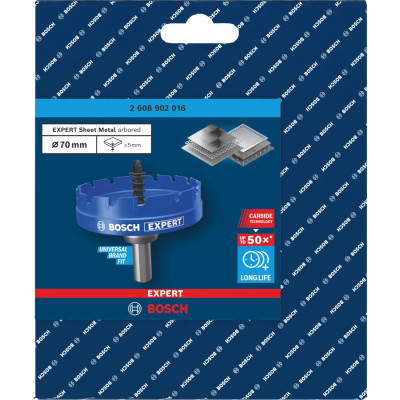 Коронка по металу BOSCH EXPERT Sheet Metal arbored 70 мм 2608902016
