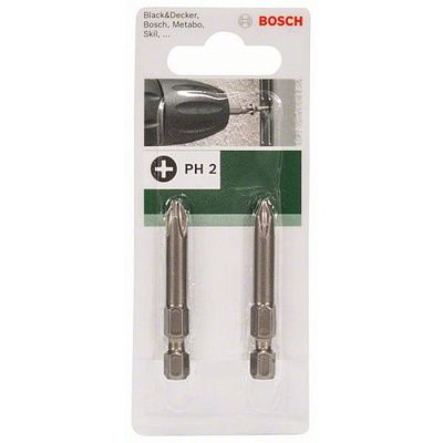 Биты удлинённые 2 шт BOSCH Standard PH2 49 мм 2609255920