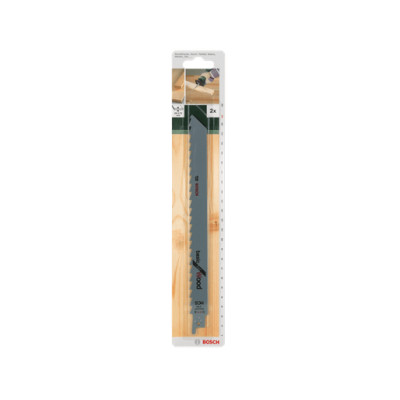 Полотна для дерева для сабельной пилы 2 шт BOSCH Basic for Wood 228 мм 3 TPI S 1111 K 2609256700
