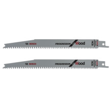 Полотна по дереву для шабельної пили 2 шт BOSCH Progressor for Wood 203 мм 6-10 TPI S 2345 X 2609256704