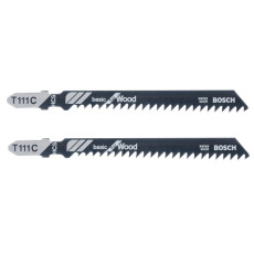 Полотна по дереву для лобзика 2 шт BOSCH HCS Basic for Wood 100х76х3 мм T 111 C 2609256716