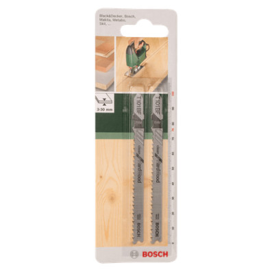 Полотна по дереву для лобзика 2 шт BOSCH BIM Clean for HardWood 100х76х2.7 мм T 101 BF 2609256728