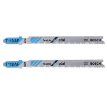 Полотна по металу для лобзика 2 шт BOSCH BIM Flexible for Metal 91х68х1.1-1.5 мм T 118 AF 2609256733